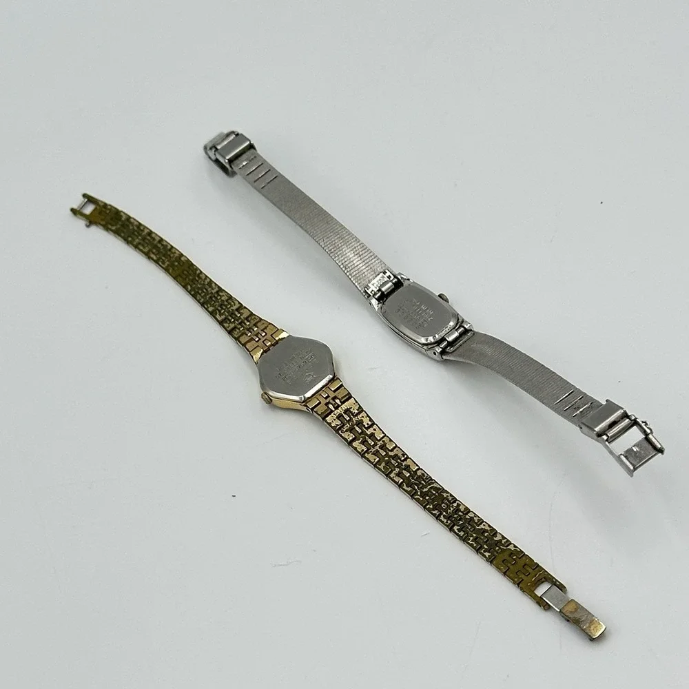 2 Vintage Seiko Ladies Watch Lot as Found for Parts or Repair